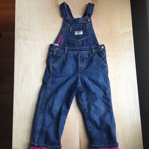 Fleece lined overalls 2T